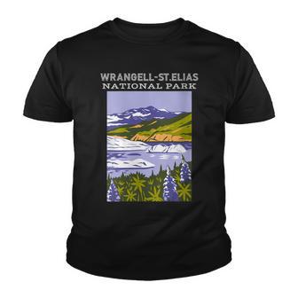 Womens Wrangell - St Elias National Park Alaska Camping Hiking Youth T-shirt - Thegiftio UK