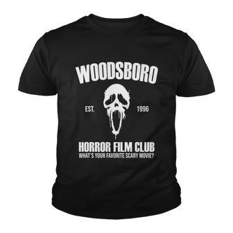 Woodsboro Horror Film Club Scary Movie Youth T-shirt - Monsterry CA