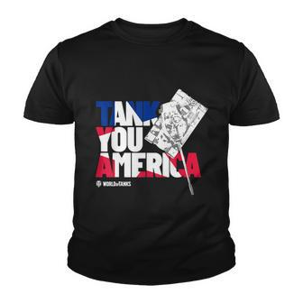 World Of Tanks 4Th Of July Tank You America Youth T-shirt - Monsterry UK
