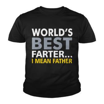 Worlds Best Farter I Mean Father Tshirt Youth T-shirt - Monsterry DE