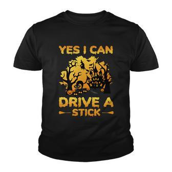 Yes I Can Drive A Stick Halloween Quote Youth T-shirt - Monsterry