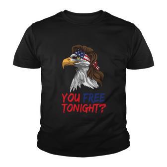 You Free Tonight Bald Eagle Mullet Usa Flag 4Th Of July Gift V3 Youth T-shirt - Monsterry CA