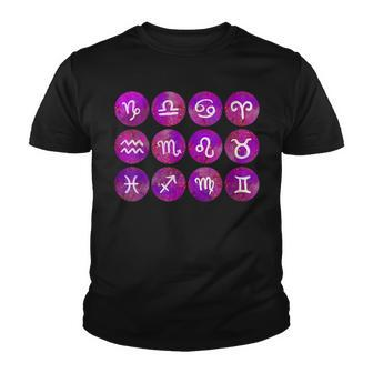 Zodiac Signs Back To School Zodiac Horoscope Astrology Youth T-shirt - Thegiftio UK