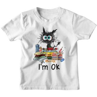 Cats Im Ok Funny Quilting Love Cats  Youth T-shirt