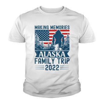 Alaska Family Vacation 2022 Mountains Camping Family Trip Youth T-shirt - Thegiftio UK