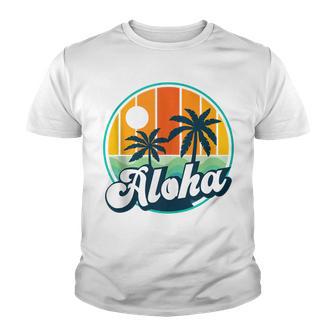 Aloha Hawaii Hawaiian Island Tropical Summer Graphic Youth T-shirt - Thegiftio UK