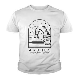 Arches National Park 1929 1971 Moab Utah Youth T-shirt - Thegiftio UK