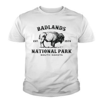 Badlands National Park South Dakota American Bison Souvenir Youth T-shirt - Thegiftio UK