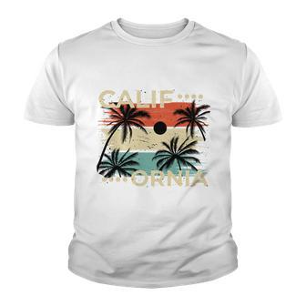 California Beach Palm Tree Summer Youth T-shirt - Thegiftio UK