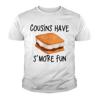 Cousins Have Smore Fun Vacation Camping With Cousins Youth T-shirt - Thegiftio UK