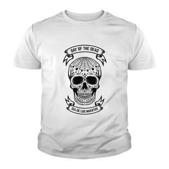 Day Of The Dead Dia De Los Muertos Youth T-shirt - Monsterry DE