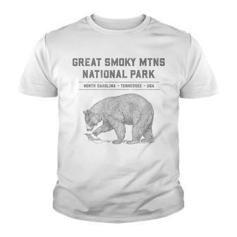 Family Vacation Design - Great Smoky Mountains National Park Youth T-shirt - Thegiftio UK