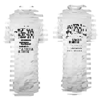 Fresno California Ca Vintage Sports Design Black Design Youth T-shirt | Mazezy