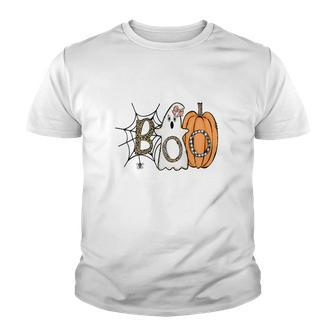 Funny Boo Crew Halloween Pumpkin Party Youth T-shirt - Seseable