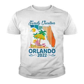Funny Family Vacation Orlando 2022 Florida Beach Summer Trip Youth T-shirt - Thegiftio UK
