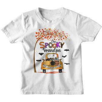 Funny One Spooky Grandpa Pumpkin Truck Halloween Costume Youth T-shirt - Thegiftio UK