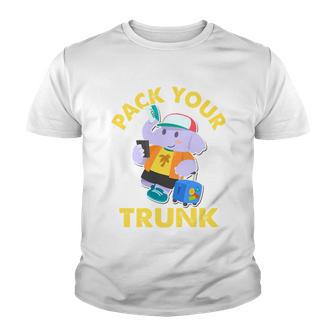 Funny Pack Your Trunk Elephant Youth T-shirt - Thegiftio UK