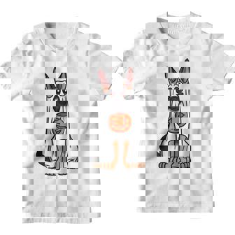 German Shepherd Halloween Begging For Treats Youth T-shirt - Thegiftio