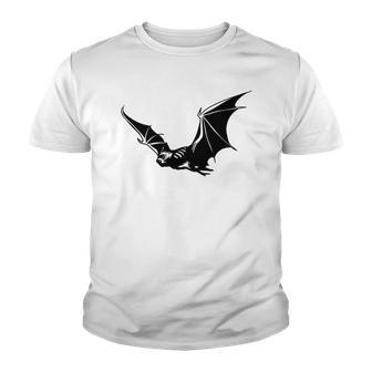Halloween Bat Flying Black Idea Gift For You Youth T-shirt - Seseable