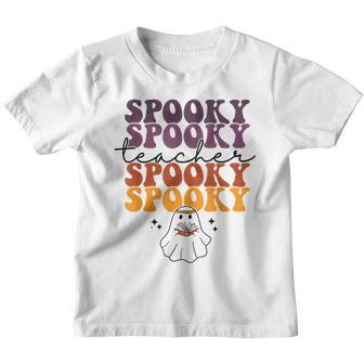 Halloween Costume Funny Spooky Season Retro Teacher Women V4 Youth T-shirt - Thegiftio UK
