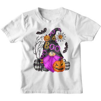 Halloween Gnome Boo Gnome Pumpkin Witch Youth T-shirt - Thegiftio UK