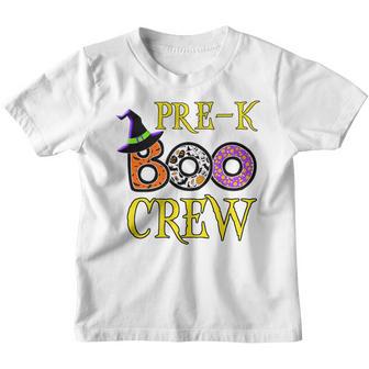 Halloween Teacher Pre-K Boo Crew Youth T-shirt - Thegiftio UK