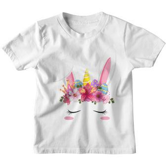 Happy Easter Unicorn Bunny Girls Kids Easter Eggs Kids Girls Youth T-shirt - Thegiftio UK