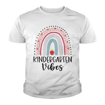 Hello Kindergarten Vibes Back To School First Day Teachers Youth T-shirt - Thegiftio UK