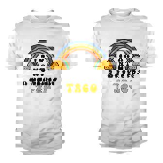 I Am Not A Breakfast Taco Funny Design Rainbow And Tacos Youth T-shirt - Thegiftio