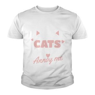 I Love Cats It Is People Who Annoy Me Animals Cute Cat Youth T-shirt - Thegiftio UK