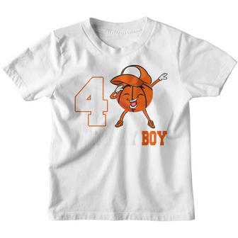 Kids 3 Year Old Gifts Dabbing Basketball 3Rd Birthday Boy Ns Youth T-shirt - Thegiftio UK