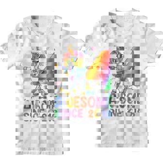 Kids 4Th Birthday 4 Year Old Gifts Girls Ns Dabbing Unicorn Youth T-shirt - Thegiftio UK
