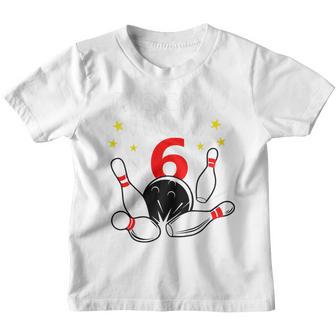 Kids 6 Year Old Bowling This Is How I Roll 6Th Birthday Boys Gift Youth T-shirt - Thegiftio UK