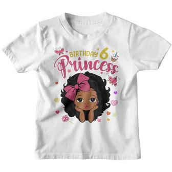 Kids 6Th Birthday Princess Funny Gifts Girl Daughter 6 Year Old Youth T-shirt - Thegiftio UK