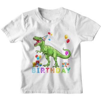 Kids 7Th Birthday Gifts 7 Year Old Boy Dino T Rex Dinosaur Youth T-shirt - Thegiftio UK
