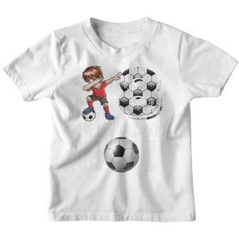 Kids 8 Year Old Gifts Dabbing Boy Soccer Player 8Th Birthday Boy Youth T-shirt - Thegiftio UK