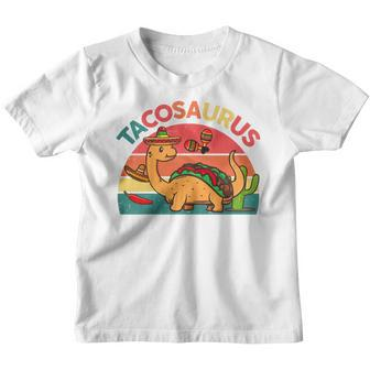 Kids Tacosaurus Tacos Mexican- Toddler Boys Funny Dinosaur Youth T-shirt - Thegiftio UK