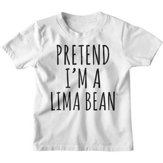 Lazy Halloween Costume Pretend Im A Lima Bean Simple Youth T-shirt - Thegiftio UK