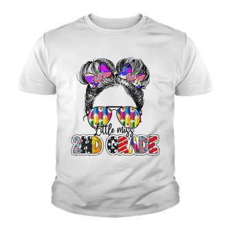 Little Miss 2Nd Grade Girls 2Nd Grade First Day Of School Youth T-shirt - Thegiftio UK