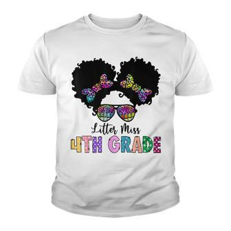 Little Miss Fourth Grade Girl Back To School 4Th Grade Youth T-shirt - Thegiftio UK