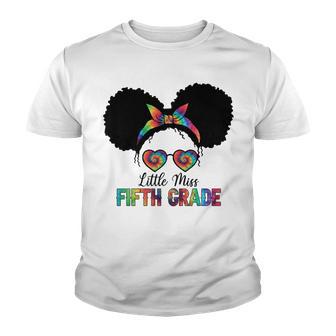 Little Missfifth Grade Black Girls Tie Dye Back To School Youth T-shirt - Thegiftio UK