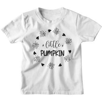Little Pumpkin Leaves Fall Present Men Women T-Shirt Graphic Print Casual Unisex Tee Youth T-shirt - Thegiftio UK