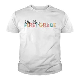 Oh Hey 1St First Grade Back To School Vintage Youth T-shirt - Thegiftio UK