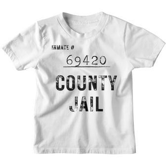 Orange County Jail Halloween | Easy Prisoner 069420 Costume Youth T-shirt - Thegiftio UK
