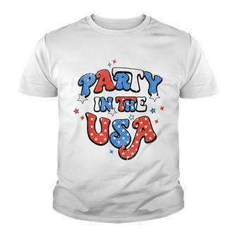 Party In The Usa 4Th Of July Usa Patriotic America Youth T-shirt - Seseable