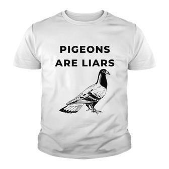 Pigeons Are Liars Youth T-shirt - Thegiftio UK