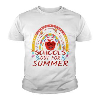 Retro Last Day Of School Schools Out For Summer Teacher 2022 Youth T-shirt - Thegiftio UK