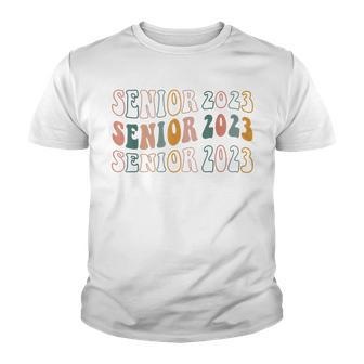 Senior 2023 Retro Class Of 2023 Seniors Graduation 23 Gifts Youth T-shirt - Thegiftio UK