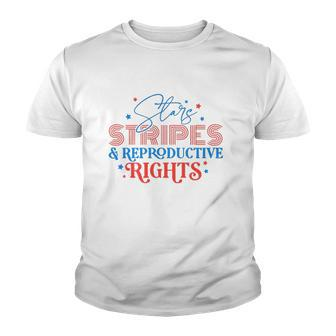 Stars Stripes Reproductive Rights Patriotic 4Th Of July 1973 Protect Roe Pro Choice Youth T-shirt | Mazezy UK