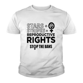 Stars Stripes Reproductive Rights Racerback Feminist Pro Choice My Body My Choice Youth T-shirt | Mazezy